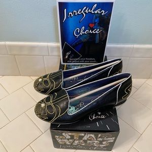 Disney Star Wars flats by Irregular Choice Size 7.5 Darth Vader